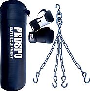 Buy Prospo Strong and Rough Punching Bag (36 inch), Boxing Glove and Heavy Bag Chain Online at Low Prices in India - ...