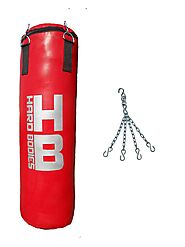 Buy Hard Bodies 3 Feet Synthetic Leather Punching Bag- RED - Filled Online at Low Prices in India - Amazon.in