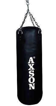 Buy Axson Unisex Thick PU Leather Boxing Punching Kit Bag Empty Black Online at Low Prices in India - Amazon.in