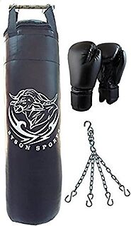 Buy Boxing Punching Bag for Seniors (60 inches) 5 Feet with Boxing Gloves and Chain Online at Low Prices in India - A...