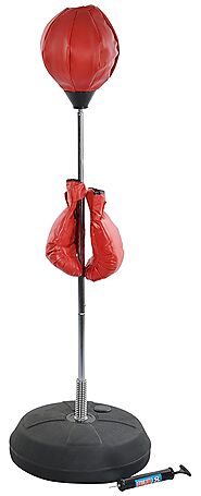 Buy IRIS Fitness Adjustable Free Standing Punching Speed Ball Bag with Boxing Gloves Online at Low Prices in India - ...