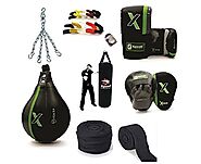 Buy CW XpeeD Heavy Training Boxing Complete Practice Accessories kit of Punch Bag Chain Set Focus Pad Gloves Mouth Pr...