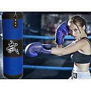 Buy B bangcool Boxing Bag Set Empty Heavy Punching Training Bag Fitness Sand Bag with Gloves and Hook Buckle Chains O...