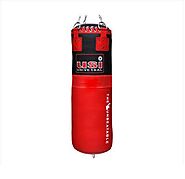 USI Leather Boxing Bag 6ft Filled Men Punching Bag Heavy for Kickboxing with Chain: Amazon.in: Sports, Fitness & Outd...