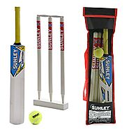 SUNLEY Sarthak Youth Combo Size 5 for Age Group 10-12 Years Wooden Cricket Kit
