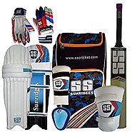 SS Kashmir Willow Cricket Full Kit Size- Youth