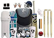 Buy SG Full Cricket Kit with Duffle Bag and Spordy Stumps (Full Size for Man(Adult)) Online at Low Prices in India - ...
