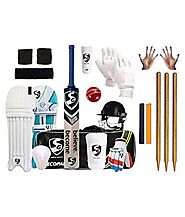 Buy SG Full Cricket Kit with Bag and with Slax Brand Stumps Online at Low Prices in India - Amazon.in