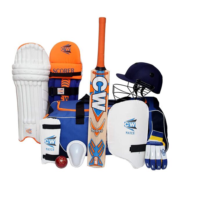 CW Lefty Academy Batsmen Set With Complete Equipment & Wheeled Kit Free Shipping 