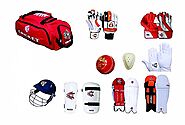 CW Team Cricket kit Red With Complete Batting & Keeping Accessories Without Bat (Team Kit,Leather Bal,Abdominal Guard...