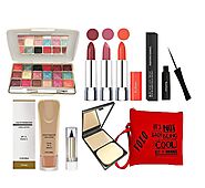 volo All In One Professional Women's Makeup Kit (3 Pcs Lipsticks,1 Eye Shadow, 1 Foundation,1 Eyeliner, 1 Compact, 1 ...