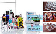 INOVERA (LABEL) 16 Compartment Cosmetic Makeup Jewellery Lipstick Storage Organizer Holder Box, 21.2L x 12.5W x 7.8H,...