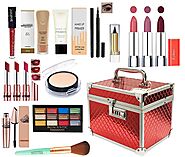 volo women's makeup Box kit Bridal Makeup Kit,Wedding Makeup,Shingardani,Vanity case Set,Dulhan Makeup Kit All In One...