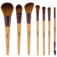 Cala Makeup Brush Set Professional, Foundation Blending Blush Concealer Eye Face Liquid Powder Cream Cosmetics 7 Brus...