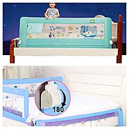 Buy Kiddale Bedrail : Extra Long (6X2.2 Ft) Foldable Safety Guard for Baby-Blue Online at Low Prices in India - Amazo...