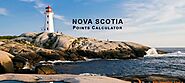 How to determine points on the Nova Scotia Points Calculator?