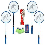 Buy Hipkoo Sport Strength Badminton Combo (Set of 4) 3 Shuttles and Net Badminton Kit Online at Low Prices in India -...