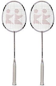 Capella Professional Graphite Badminton Racket (Konex-7010) Set of 2, Lightweight, One Piece High Modulus 24-Ton Grap...