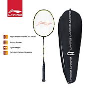 Buy Li-Ning SS-20-G5 (AYPP226) Carbon-Graphite Strung Badminton Racquets (Black/Lime) Online at Low Prices in India -...