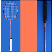 Buy A Pair of Carbon Training Badminton Rackets with Racket Bag Adult Child Training (Orange) Online at Low Prices in...