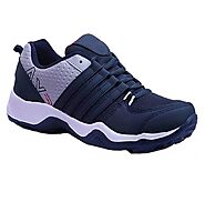Buy Chevit Men's 445 Blue Sports Shoes (Running & Walking Shoes) - 445-8 at Amazon.in