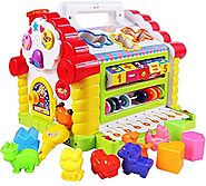 Buy Popsugar Activity Cube Kids Toddler Baby Educational Toy Multipurpose Early Learning Game Play Center, Multicolor...