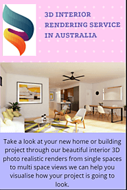 3D Interior Renders Services in Melbourne Australia