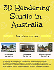 Best 3D Rendering Services in Australia - by 3drevolution au [Infographic]