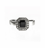 Vintage Black Diamond Engagement Rings