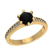 20+ Amazing Collection Of Yellow Gold Black Diamond Engagement Rings