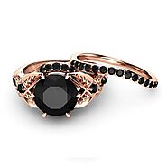 Get Best Deals In Black Diamond Engagement Rings Set