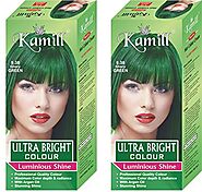 Buy Kamill Glory Green (8.38) Ultra Bright Color for Luminious Shine with Argan Oil - 100 gm (Pack Of 2) Online at Lo...
