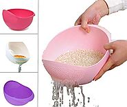PRAMUKH FASHION Plastic Rice Bowl Size 11.5 inch Multi Color Pack of 1 pcs