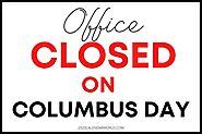 Download & Print Columbus day closed signs for your office & shop