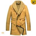 Shearling Lined Sheepskin Winter Coat for Men CW851423