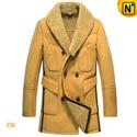 Shearling Lined Sheepskin Winter Coat for Men CW851423