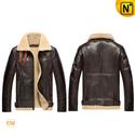 Sheepskin Bomber Jacket for Men CW856118