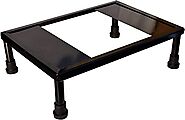 Lepose Heavy Duty Microwave Oven Stand with Powder Coating (Glossy Black)