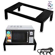 Avani MetroBuzz high Quality Iron Universal Oven Portable Stand for Kitchen Platform and Shelf - Floor (Up to 30L) Bl...