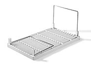 Buy Disha Abs Plastic Folding Rack, 15.5X9.5X7.2, 2-Piece, White And Silver Online at Low Prices in India - Amazon.in