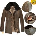 Seattle Shearling Fur Leather Coat for Men CW877307