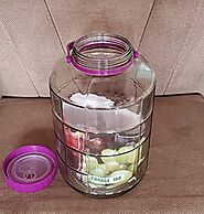 Pure Source India Big Size Cookie Jar Big Size Glass Container 10 Kg
