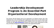 Leadership development program is an essential part organizational development.pdf | DocDroid
