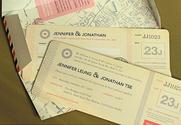 Travel Vintage Wedding Invitations