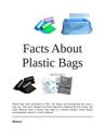 Facts About Plastic Bags