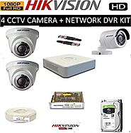 HIKVISION Full HD 2MP Cameras Combo KIT 4CH HD DVR+ 1 Bullet Cameras + 2 Dome Cameras+1TB Hard DISC+ Wire ROLL +Suppl...