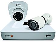 Buy Godrej Security Solutions See Thru 4MP 4 Channel 1 Dome 1 Bullet Cameras Without Hard Disk HD Full CCTV Camera Ki...