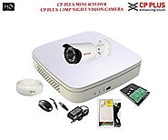 Cp Plus Full HD CP-UVR-0401E1S 4CH DVR + Cp Plus HD 1.3MP CP-VCG-ST13L2 Bullet IR CCTV Camera 1Pcs + 1TB HDD