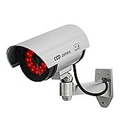 SUKHAD Realistic Look Dummy Security CCTV Bullet Camera with LED Light Indication