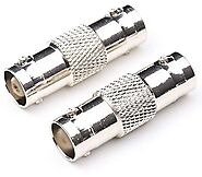 BNC Female to BNC Female Connector Adapter for CCTV Camera - Pack of 2